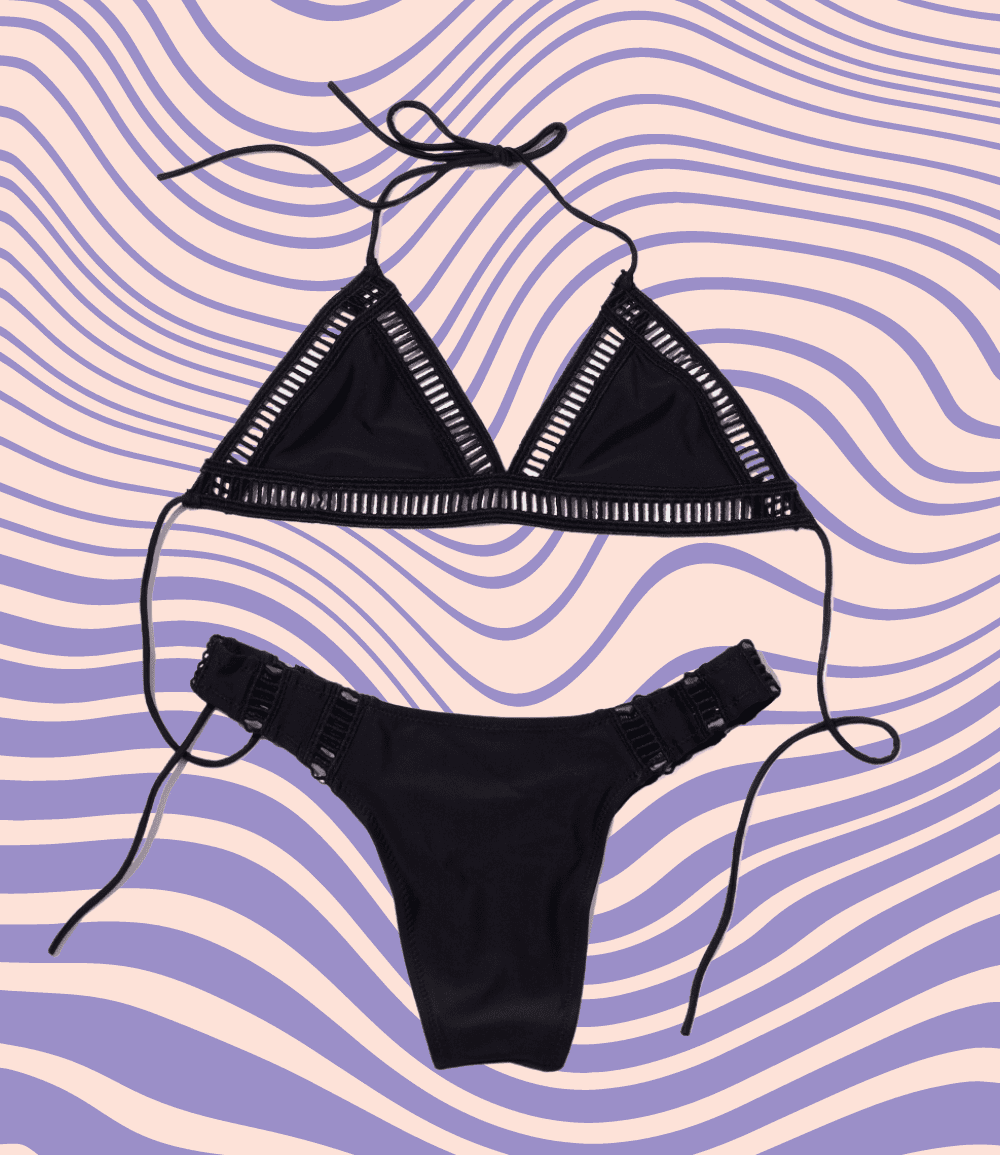 Strój kąpielowy Triangle Plain Bikini nieusztywniany